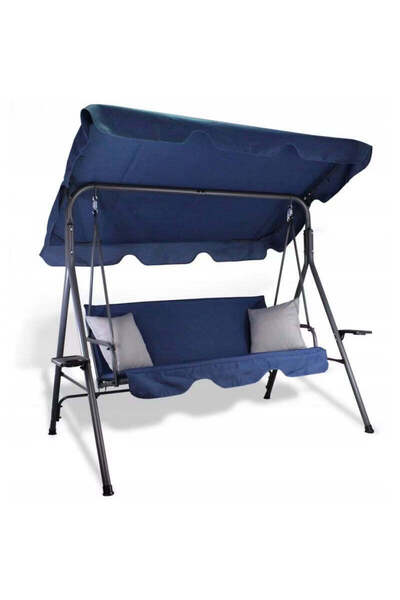 MyOfficeShop Balansoar de grădină Alghero, 3 locuri, 220 kg, albastru