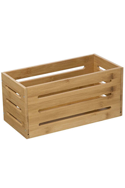 5five Simple Smart 5Five Coș de depozitare din bambus solid, 15x31x15 cm