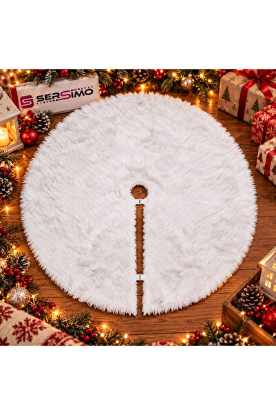 MyOfficeShop Covoraș pentru brad de Crăciun, 72 cm, material asemănător blăni...