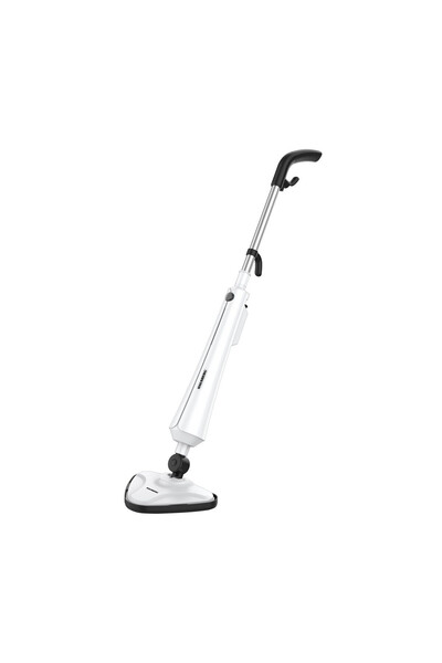 Hausberg Mop cu abur HB-2883AB, 1300 W, cap rotativ, glisor pentru covor, alb