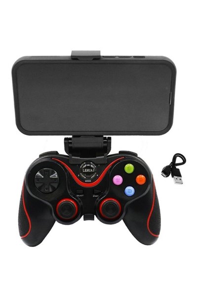 Lehuai Gamepad LH-090S Ασύρματο Μαύρο για Android και iOS Συσκευές