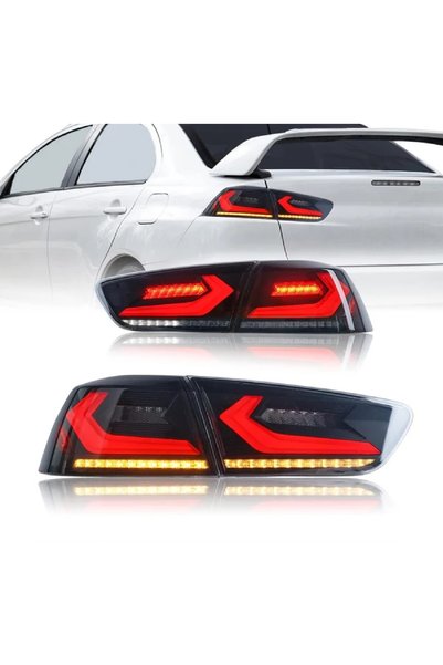 X POWER TUNİNG MİTSUBİŞHİ LANCER 2008-CAMARODİZAYN FÜME LEDLİ ARKA STOP LAMBASI