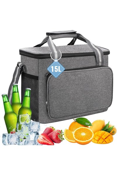 Generic Cool Bag 15L | Foldable Insulated Thermal Picnic and Lunch Bag | Port...