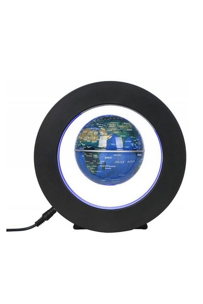 OEM Αιωρούμενη Υδρόγειος Σφαίρα με Φως LED Μπλε 8,8εκ. 03020GLB00BK