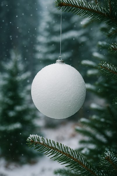 Fééric Lights and Christmas Glob decorativ mare, tip glob de zăpadă, diametru de 15 cm, alb