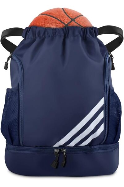 Generic Drawstring Gym Backpack, Large Capacity Gym Bag, Waterproof Sports Ba...