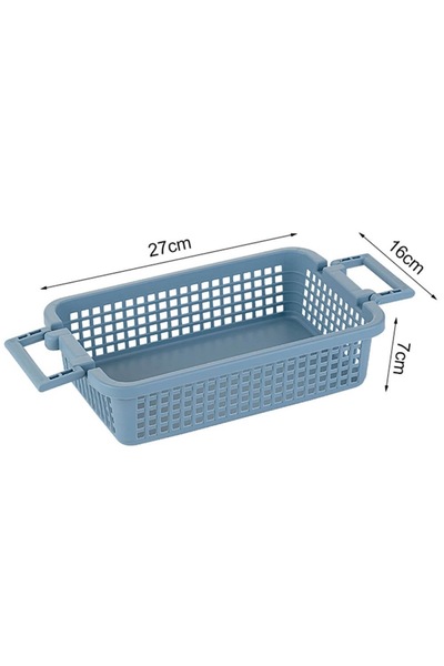 ZODIACOOL Cutie depozitare fără capac, cu 2 mânere reglabile, plastic albastr...