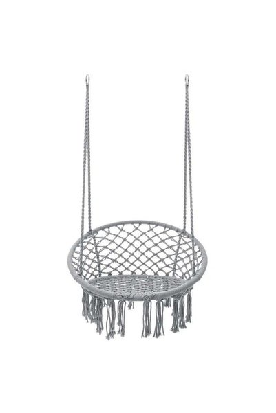 MyOfficeShop Scaun suspendat rotund tip leagăn pentru casă sau grădină, cu fr...