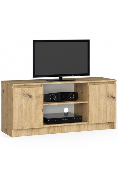 MyOfficeShop Comodă TV cu 2 uși și un raft, PAL laminat de 16 mm, 120x40x55 c...