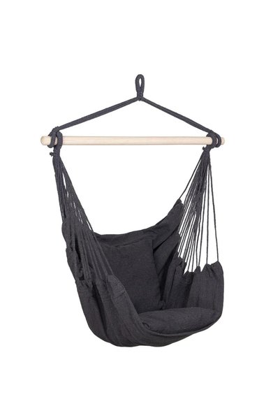 MyOfficeShop Balansoar suspendat tip hamac pentru casă sau grădină, gri închi...
