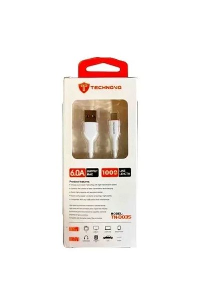 OEM Καλώδιο USB 2.0 to USB Type C 1m - λευκό Technovo TN-D035