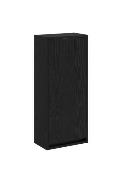 vidaxl Chiuvetă de baie suspendată Stejar Negru 35 x 20 x 81 cm