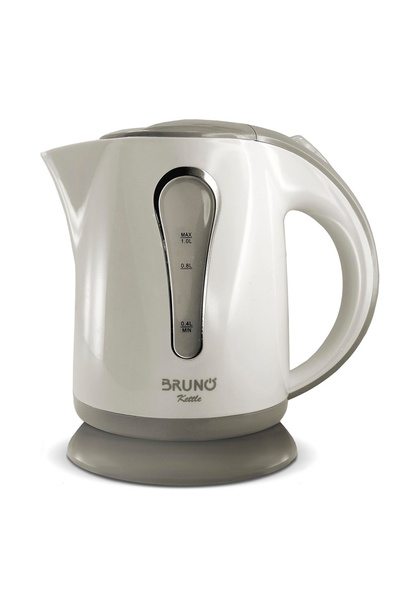 Bruno βραστήρας νερού BRN-0141, 1L, 1100W, λευκό-γκρι