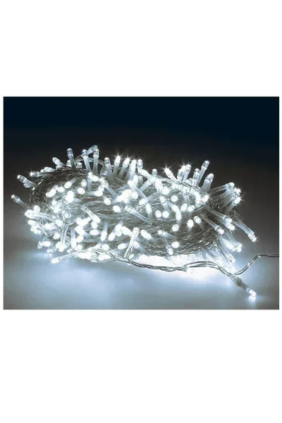 OEM Χριστουγεννιάτικα Λαμπάκια 240LED Λευκού Φωτισμού με Διάφανο Καλώδιο