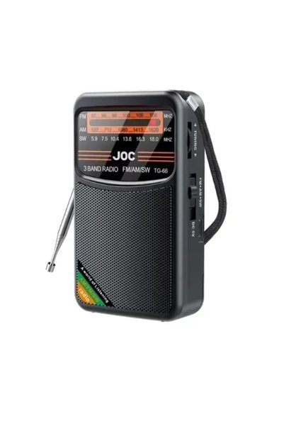 OEM Φορητό ραδιόφωνο τσέπης FM/AM/SW/ JOC TG-66 σε μαύρο χρώμα