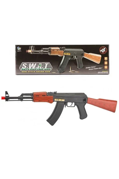 OEM Παιδικό Όπλο Στόχου για Ηλικίες 6+ AK-47 Μαύρο/καφέ