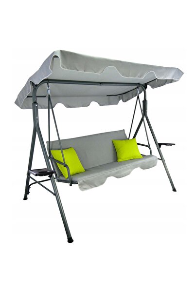 MyOfficeShop Bancă balansoar de grădină Vicenza, 3 locuri, 220 kg, gri
