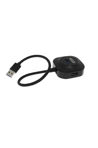 Andowl USB 3.0 Hub 4 θυρών με σύνδεση USB-A Q-HU123 σε μαύρο χρώμα