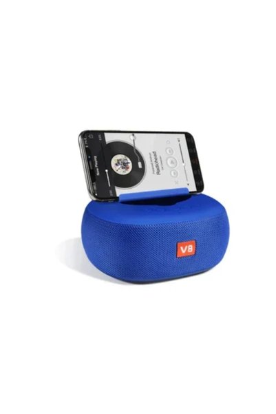 OEM Ασύρματο φορητό ηχείο Bluetooth 8W με ραδιόφωνο μπλε V8