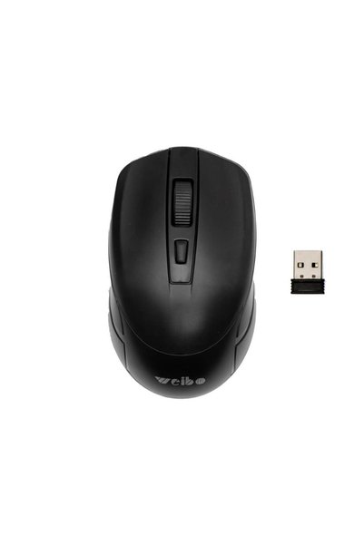 OEM Ασύρματο ποντίκι υπολογιστή 2.4Ghz Weibo W03 σε μαύρο χρώμα