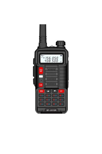 BAOFENG Ασύρματος φορητός πομποδέκτης VHF - UHF 10W BF-UV10R σε μαύρο χρώμα