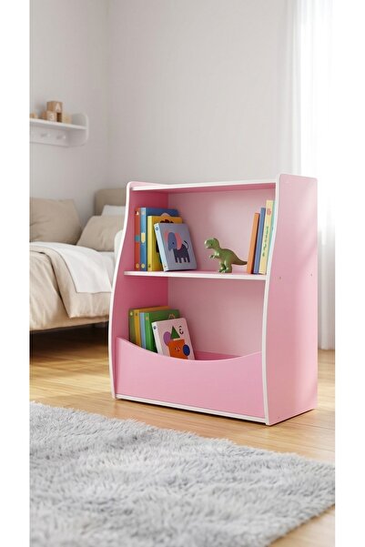 Fakhamah Al Manzil Curved Open Bookshelf for Kids, Floor Standing Picture Boo...