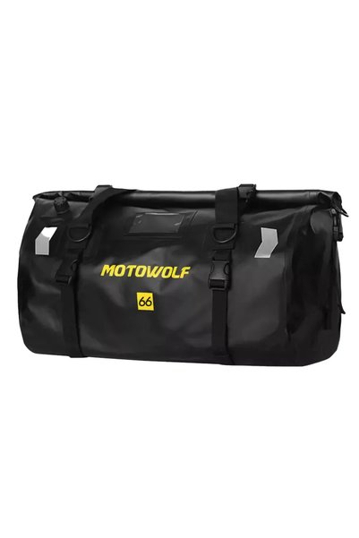 OEM Στεγανός σάκος 66L ουράς μοτοσυκλέτας Motowolf MDL0717 σε μαύρο χρώμα