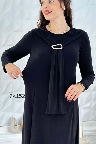 İnce Topuk Buckle Detail Sandy Dress 7K152