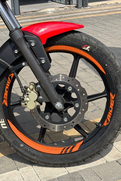 Banxtre Thick-Cut Wheel Rim Strip with Raider Writing for Tvs Raider 125 (Fro...