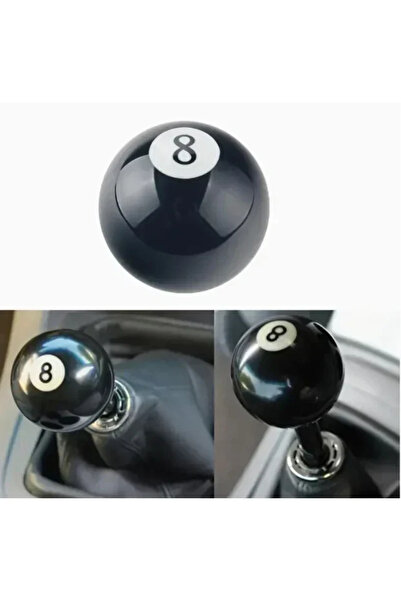 OEM Πόμολο ταχυτήτων μπίλια μπιλιάρδου νο8 Universal μαύρο 2001197