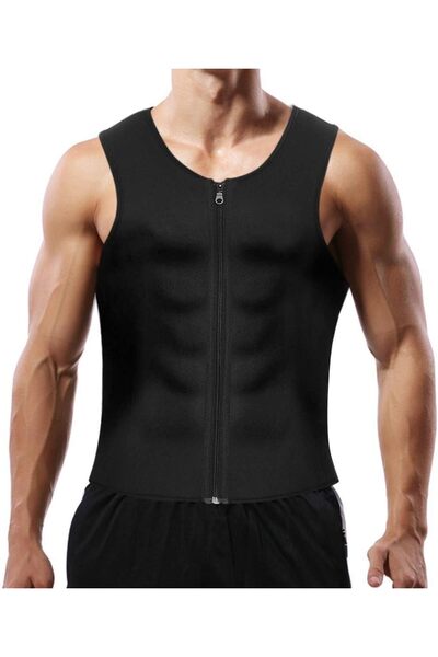Generic Men Sauna Sweat Vest Weight Loss Waist Trainer Vest for Men, Hot Neop...