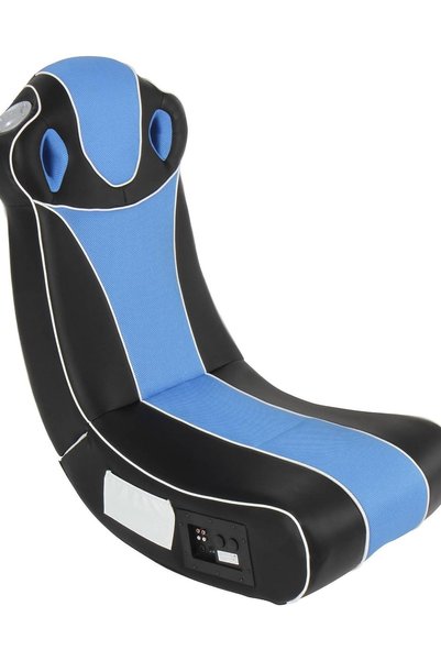 Miadomodo Scaun multimedia pliabil cu difuzor, surround si subwoofer, albastru