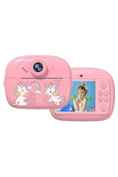 OEM Παιδική ψηφιακή Instant Camera DIY με Selfie κάμερα σε ροζ χρώμα