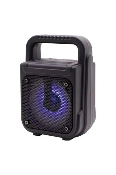 OEM Mini ασύρματο φορητό ηχείο Bluetooth 3″ με LED φωτισμό Super Bass - μαύρο...