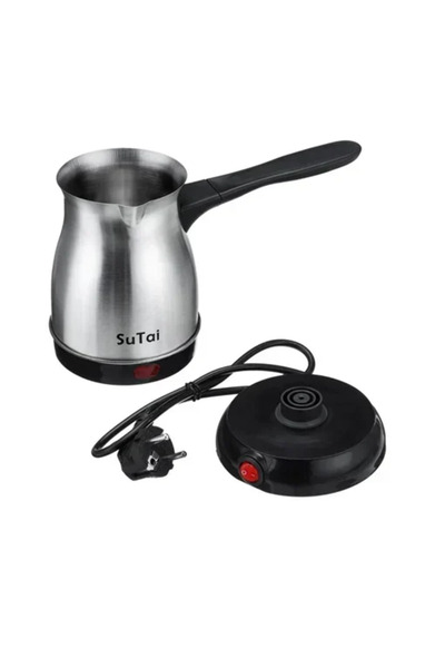 OEM Ηλεκτρικό μπρίκι 800W με χωρητικότητα 800ml Sutai ST-138 σε γκρι χρώμα