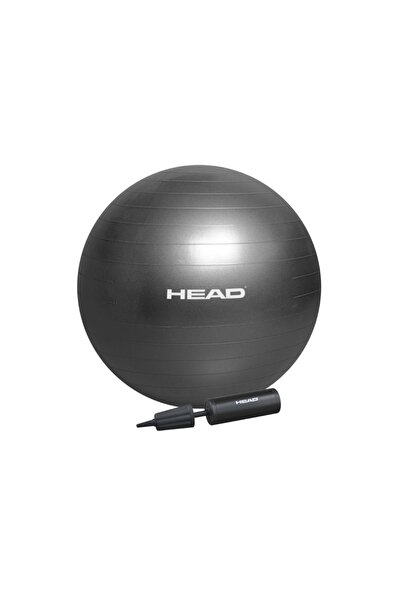OEM Μπάλα Pilates 65 εκ. 1,125kg PVC και τρόμπα χειρός γκρι HA753 HEAD