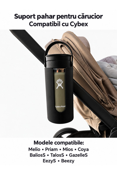 Cybex Suport Pahar pentru Carucior Cup Holder pentru Sticla, Biberon si Cafea...