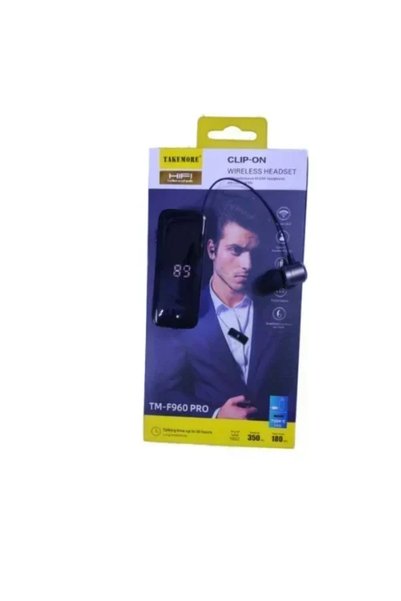 OEM Takemore TM-F960 Pro In-ear Bluetooth Handsfree ακουστικό πέτου σε μαύρο ...