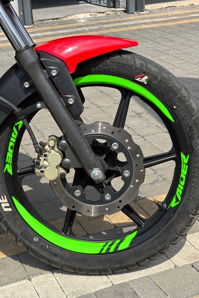 Banxtre Thick-Cut Wheel Rim Strip with Raider Writing for Tvs Raider 125 (Fro...