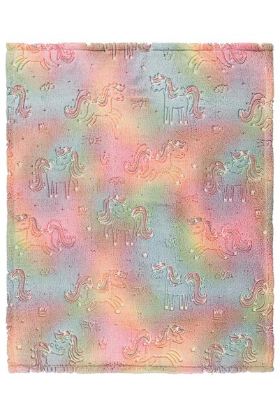 Civil Baby Pătură cu imprimeu Unicorn 90x110 cm - Roz
