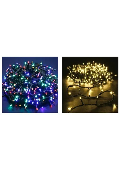 OEM Χριστουγεννιάτικα Λαμπάκια 200LED Λευκού/θερμού/RGB Φωτισμού