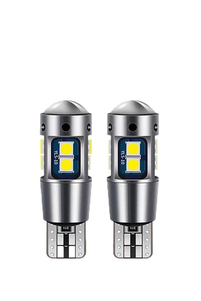 Choice مصباحان أبيضان 2x W5W T10 LED CANBUS بدون أخطاء 5W5 12V 10W 950Lm فائق...