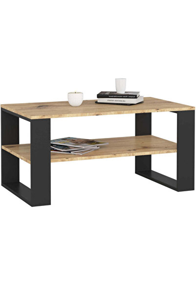 MyOfficeShop Masă de cafea ALEX cu raft inferior, PAL laminat, 92x53x45 cm, s...