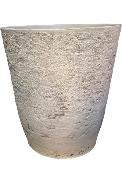 Generic Round Resin Planter Off-White 42.5 x 44.5cm