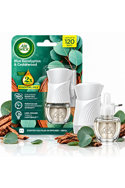 Air Wick Odorizant electric de cameră, Difuzor de parfum cu rezervă cu uleiur...