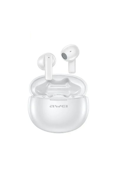 AWEI Ασύρματα ακουστικά Bluetooth 5.3 με θήκη φόρτισης - λευκό Awei-T78 In-ear