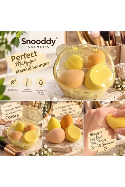 snooddy 4 قطع من إسفنج البيض