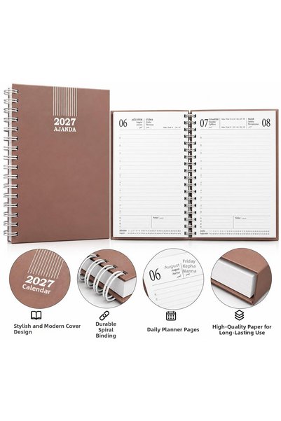 Pars Hard Cover Spiral 17X24 Agenda 2027 Lined