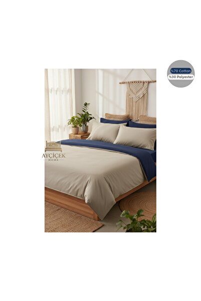 ayçiçek home Set lenjerie de pat dublă 200 | 200 cearșafuri elastice 200/220 ...