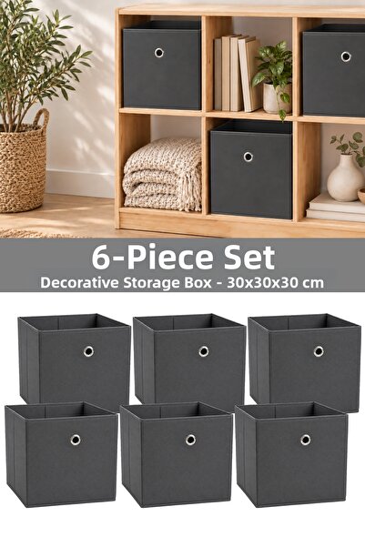 Meleni Home 6 Pieces of In-Cabinet Organizer - Laundry Toy Storage Box Basket...